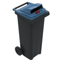 Bac poubelle papier 120L 2 roues - Sulo