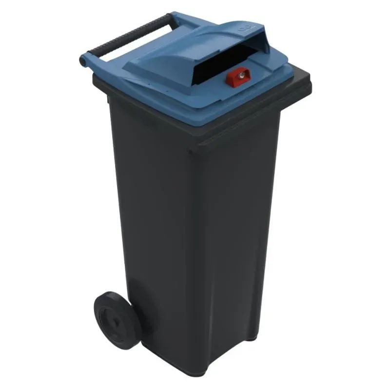 Bac poubelle papier 120L 2 roues - Sulo