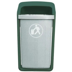 Poubelle extérieur plastique 50 litres - Elégante