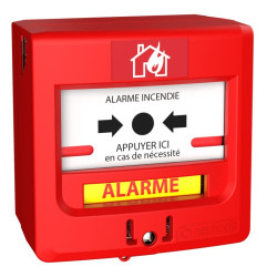 Déclencheur manuel rouge incendie filaire - 5710R1/C