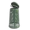 Corbeille en plastique recyclé avec couvercle couleur Vigipirate