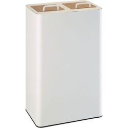 Poubelle de tri sélectif 2 x 40 litres + couvercles - Venus Signature