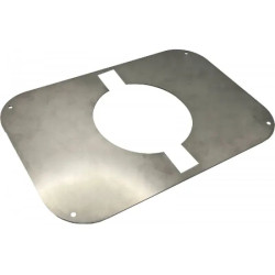 Plaque indicatrice de flux en métal pour station de tri