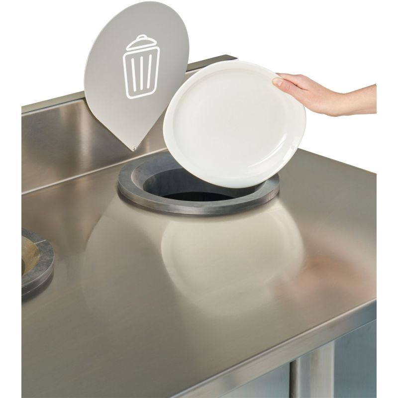 Poubelle Rossignol Trinox sur mesure pour restauration collective