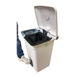 Porte-sac avec clips amovibles pour poubelles à déchets 70l &amp; 90l