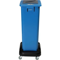Chariot pour conteneur de tri sélectif 60l ou 80l en plastique