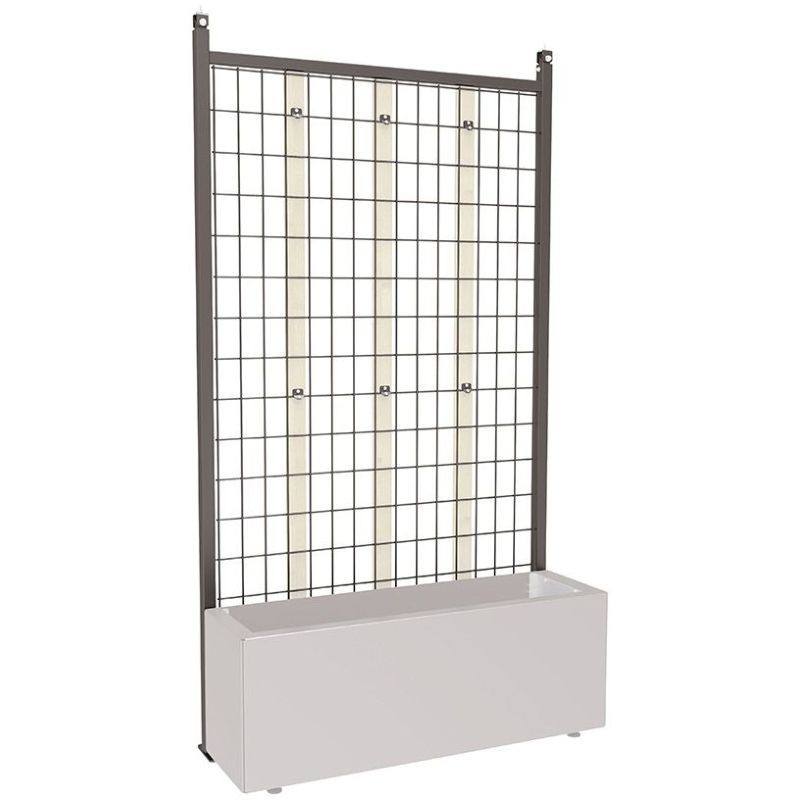Cloison grillagée pour plantes grimpantes