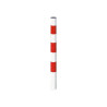 Potelet rabattable ou fixe blanc et rouge Pompier Procity