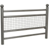 Barrière de sécurité grillagée avec pommeaux boules modèle Linéa