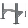 Banc ajustable en hauteur pour abri fumeur