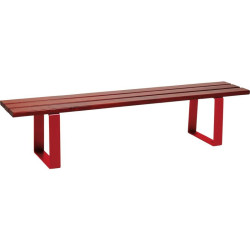 Banquette en bois et pieds acier Riga