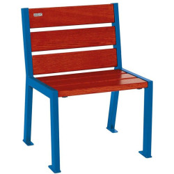 Fauteuil bois et acier Silaos 6 lames