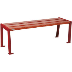 Banquette Silaos acier et bois