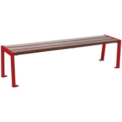 Banquette Silaos acier et plastique recyclé