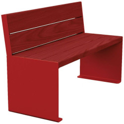 Banc bois et acier KUB.