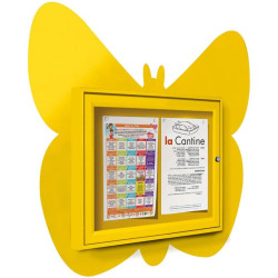 Vitrine Thématique Papillon, Ourson, Hibou