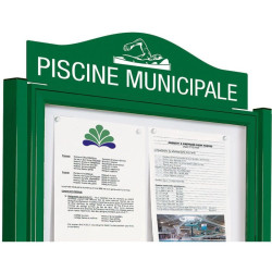 Bandeau signalétique pour vitrine d'affichage Tradition ou Classique