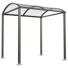 Abri extérieur en polycarbonate modulable modèle Procity Voûte