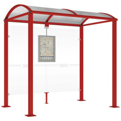 Abris de bus Voûte (poteaux carrés)