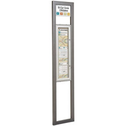 Totem pour abribus en acier modèle Milan Procity