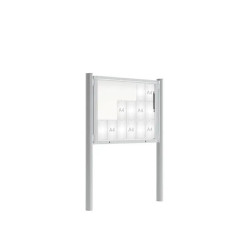 Vitrine 2000 sur poteaux Quatro