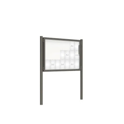 Vitrine 2000 sur poteaux D.76 mm