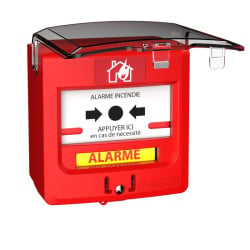 Déclencheur manuel rouge incendie filaire - 5710R1/C