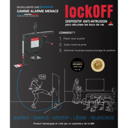 Neutronic LOCKOFF - Bloqueur de porte anti-intrusion pour PPMS