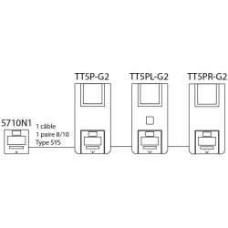 Diffuseur sonore et lumineux PPMS + BM à piles - TT5PL-G2