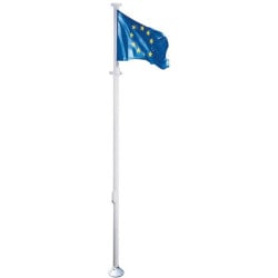 Mât pour pavillon blanc en aluminium 4 à 10 M Procity
