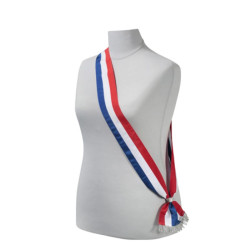 Echarpe tricolore neutre pour jeune élu