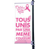 Kakémono Octobre Rose installé sur une potence de rue