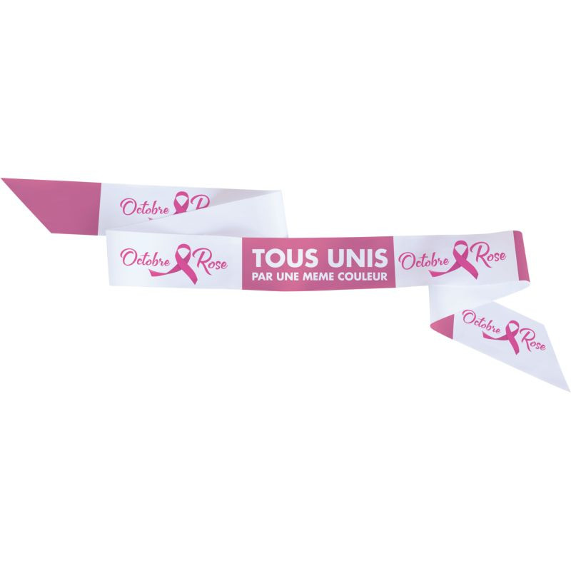 Rouleau de ruban imprimé pour Octobre Rose