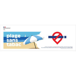 Bandeau de signalisation "espace sans tabac"