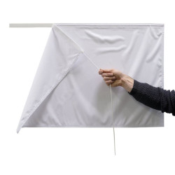 Tissu d'inauguration & cérémonie tricolore