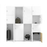 Armoire de bureau avec casiers pour vêtements et effets personnels