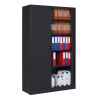 Armoire haute monobloc portes rideaux