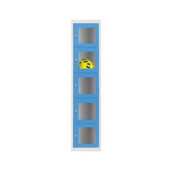 Casier consigne avec porte transparente 5 cases par colonne