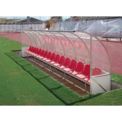 Abri pour banc de touche
