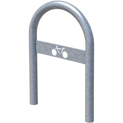 Support vélo en U avec picto cycle
