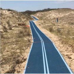 Tapis d'accès à la plage pour fauteuil roulant