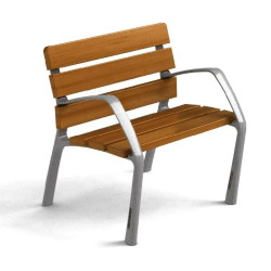 Chaise Benito NeoBarcino UM304NS avec lattes en bois tropical