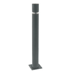 Borne anti-stationnement design avec anneau en inox - Hospitalet