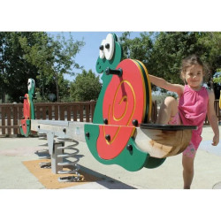 Jeu sur ressort Escargot - 2 enfants