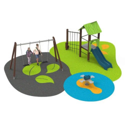 Pack aire de jeux 3 modules - Benito Area Reb 60 m²