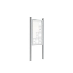 Vitrine 2000 sur poteaux Quatro