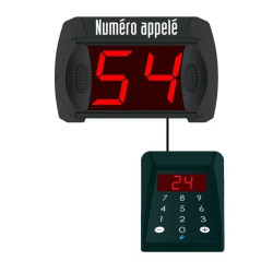 Kit gestion file d'attente 1 clavier filaire