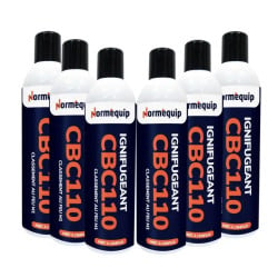 Pack 6 bombes aérosols 300 ml ignifuge carton CBC 110