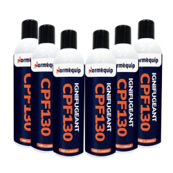 Pack 6 bombes aérosols 300 ml ignifuge papier CPF 130