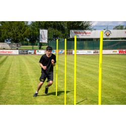 Lot de 5 piquets de slalom blancs ou jaunes